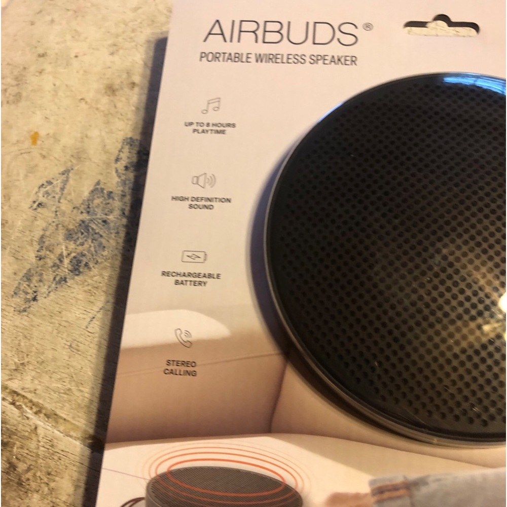 Airbuds portable wireless speaker